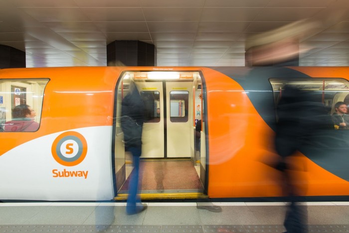 A Glasgow Subway train